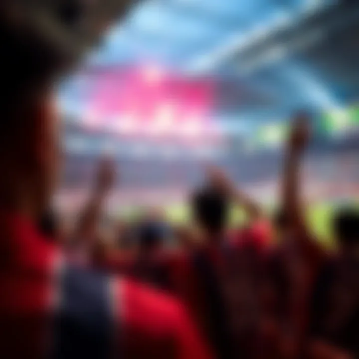 Exciting Asian Cup match atmosphere