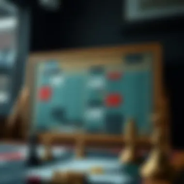 A strategic board with betting tips and techniques
