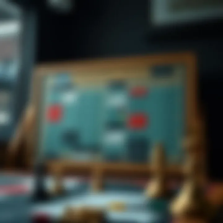 A strategic board with betting tips and techniques