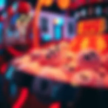 Close-up of Bingo balls in a spinning machine