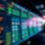 An abstract representation of a digital lottery system.