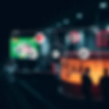 Diagram showcasing the interaction between lottery and sports betting