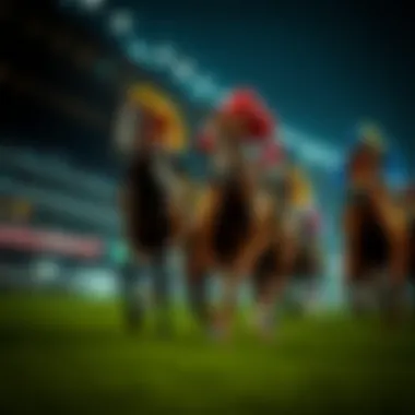 Visual representation of horse racing dynamics