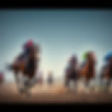 A visual representation of the history of horse racing.