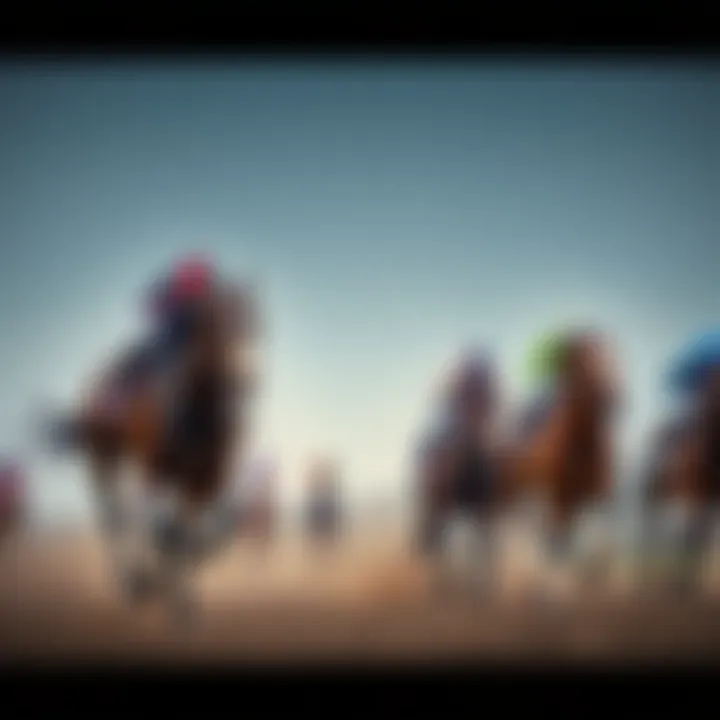 A visual representation of the history of horse racing.