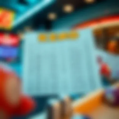 A strategic layout of Keno betting options