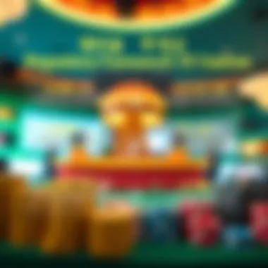 Infographic showing policies related to casino operations in South Korea