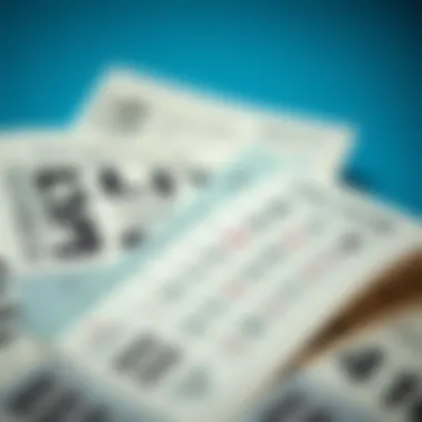 Lottery Tickets and Winning Odds Illustration of lottery tickets and odds