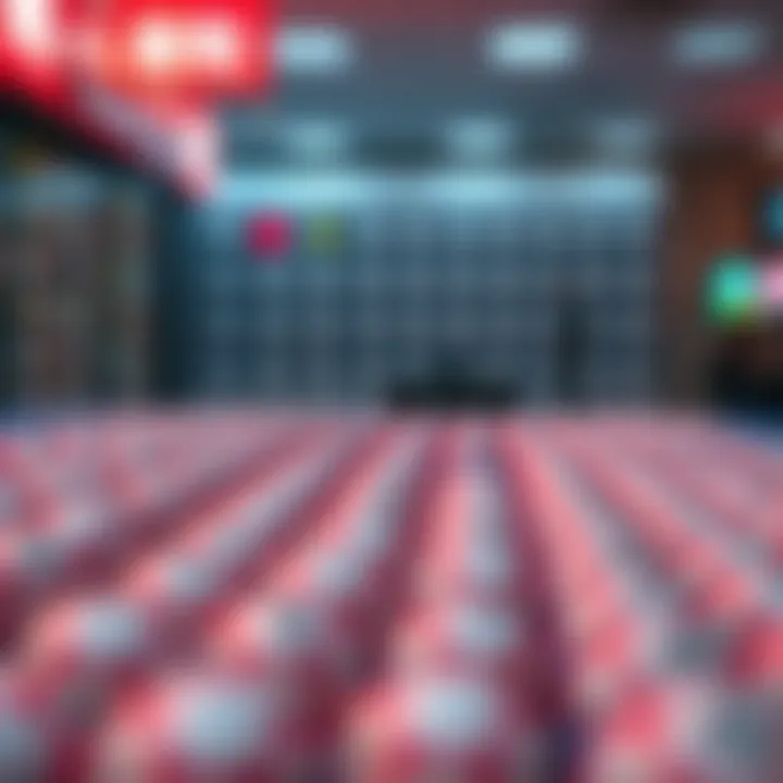 Visual representation of lottery number patterns