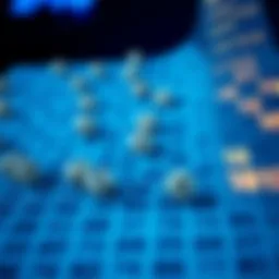 Visual representation of lottery number patterns