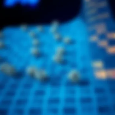 Visual representation of lottery number patterns