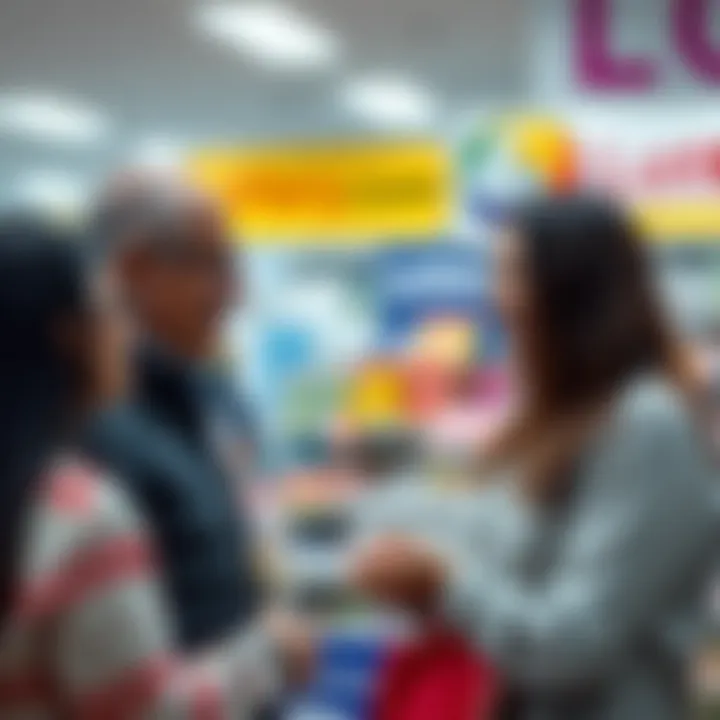 Community engagement at a lottery retail location