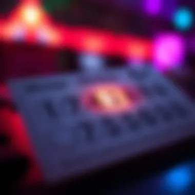 Lotto ticket with winning numbers highlighted