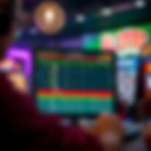 Visual representation of online lottery results checking