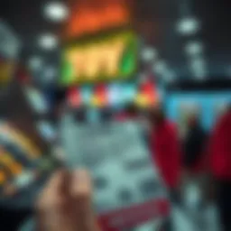 Visual representation of lottery ticket purchase