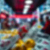 Visual representation of lottery ticket selection