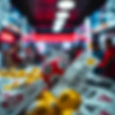 Visual representation of lottery ticket selection