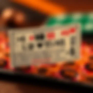 Winning lottery ticket illustration