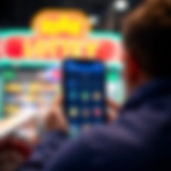 Screenshot of an official lottery app interface