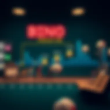 An infographic depicting the evolution of bingo from traditional to online formats.