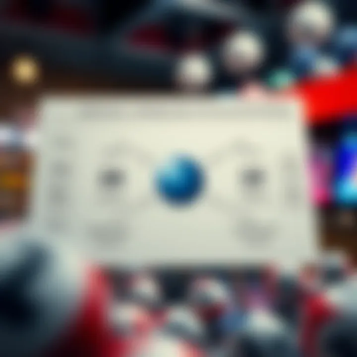 Strategic diagram illustrating betting strategies for Powerball games