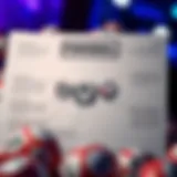 A detailed diagram showcasing Powerball game components