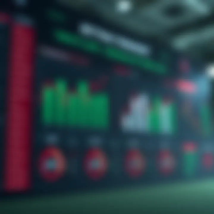 A chart displaying important statistics related to betting trends and user engagement.