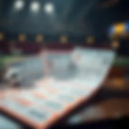 A visual representation of lottery tickets and betting slips indicating strategic choices