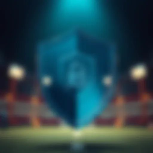 A secure betting environment symbolized by a shield