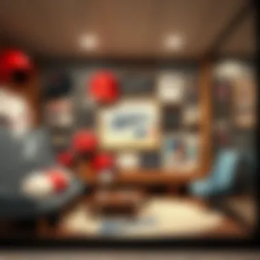 Historical memorabilia showcasing the legacy of a baseball team