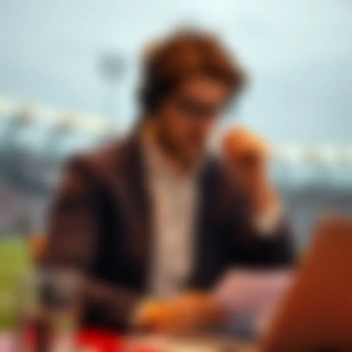 Illustration of a user making informed betting decisions