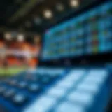 A digital sports betting calculator interface