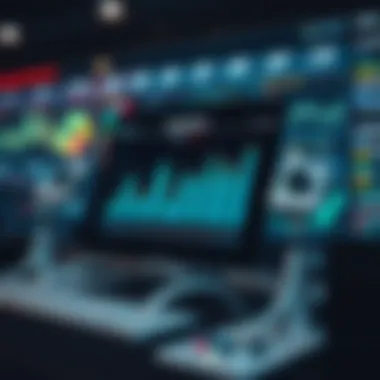 Visual representation of statistical tools in data analysis