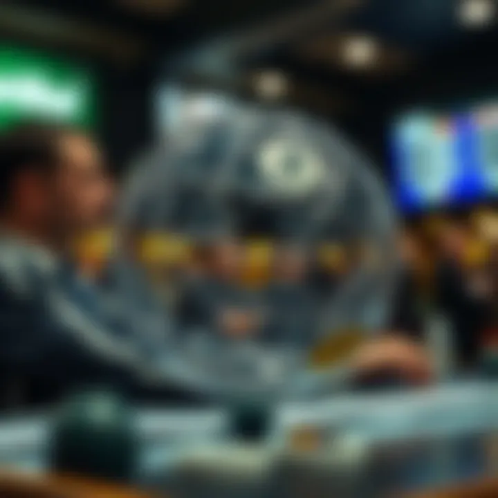 Conceptual illustration of strategic betting techniques