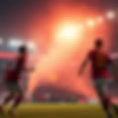 Excitement of a football match