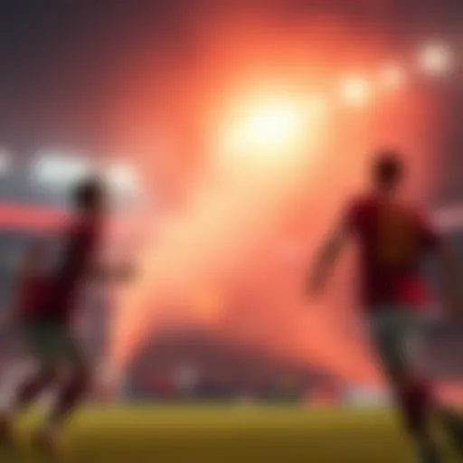 Excitement of a football match