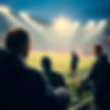 Players warming up before the game