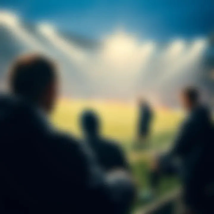 Players warming up before the game