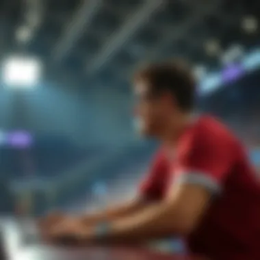 Visual representation of user engagement in sports betting