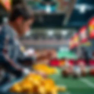 Visual representation of trends in lottery and sports betting