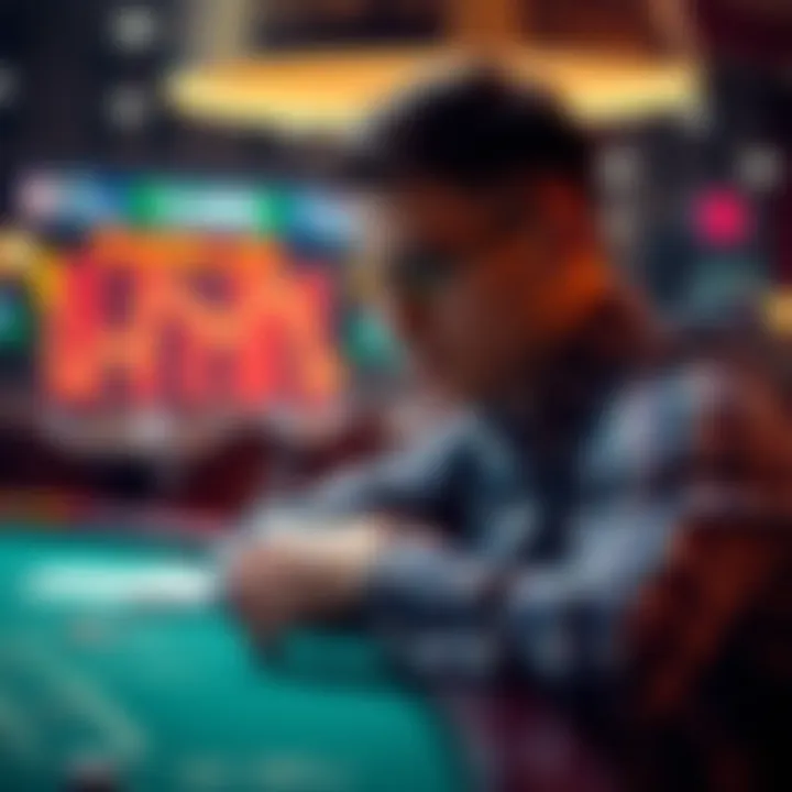 Visual representation of statistical data in gambling