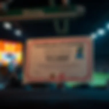 Diagram showcasing the certificate of winning