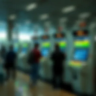 Innovative Betting Kiosks at Yeongcheon Racecourse High-tech betting kiosks available for bettors at Yeongcheon Racecourse